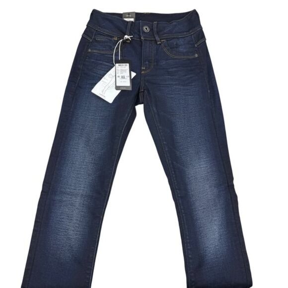NWT G-STAR Raw Womens Lynn Skinny Jean 24 / 32 Blue Medium Aged - Picture 4 of 9